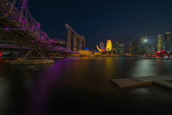 Картинка singapore города сингапур+ сингапур ночь огни