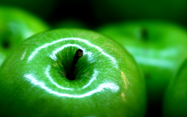 Обои картинки фото еда, Яблоки, яблоко, зеленое