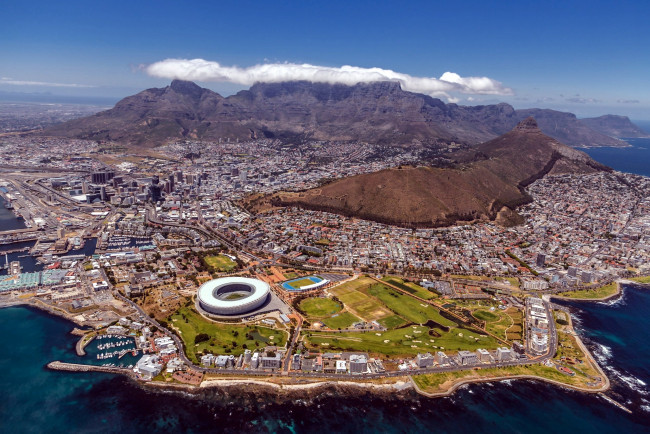 Обои картинки фото города, кейптаун , юар, панорама