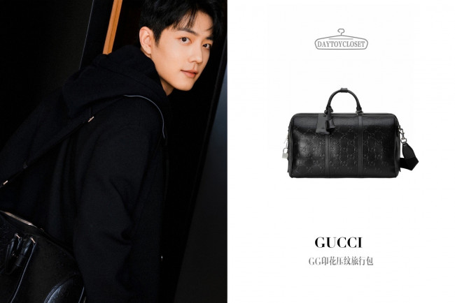 Обои картинки фото мужчины, xiao zhan, актер, сумка