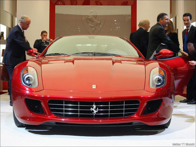 Обои картинки фото ferrari, 599, gtb, fiorano, автомобили