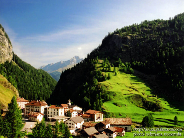 Обои картинки фото switzerland, mittelbunden, mulegns, commune, on, julier, road, города, пейзажи