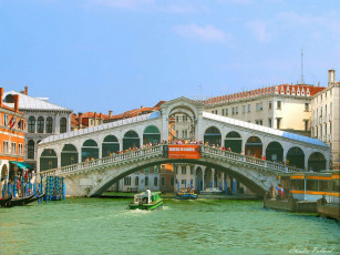 Картинка italy venice rialto bridge города венеция италия