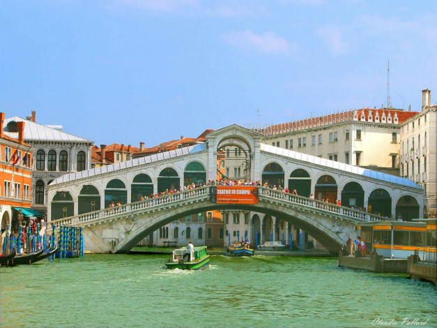 Обои картинки фото italy, venice, rialto, bridge, города, венеция, италия