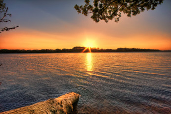 Картинка природа восходы закаты солнце вода