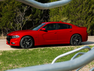 Картинка автомобили dodge 2015 r-t ld charger красный