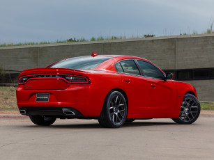 обоя автомобили, dodge, красный, ld, charger, r-t, 2015