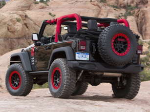 обоя автомобили, jeep, jk, concept, red, level, wrangler, 2014