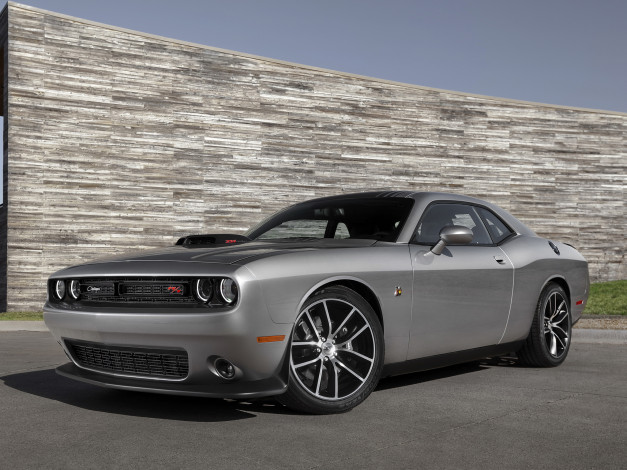 Обои картинки фото автомобили, dodge, lc, scat, pack, shaker, 392, hemi, темный, challenger, 2015г