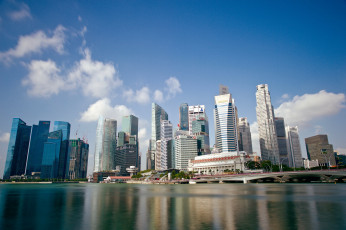 Картинка singapore города сингапур+ сингапур небоскребы залив
