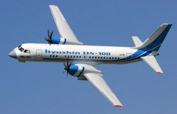 Картинка самолет+ил-114 авиация пассажирские+самолёты ил-114 самолет