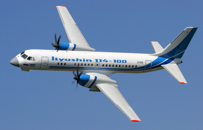 Обои картинки фото самолет ил-114, авиация, пассажирские самолёты, ил-114, самолет