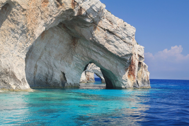 Обои картинки фото греция, природа, побережье, остров, скала