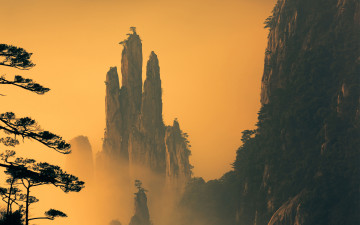 Картинка природа горы хуаншань пейзаж