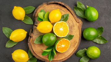 Картинка еда цитрусы лаймы лимоны