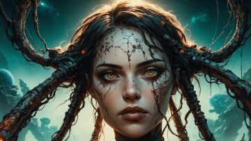 обоя фэнтези, девушки, нейросети, графика, нейроарт, ai, art, нейронные, сети, рисунки, нейро, искусство, нейрографика, graphics, neuroart, neural, networks, drawings, neuro, neurography