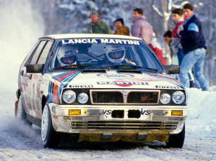 Картинка lancia delta hf 4wd спорт авторалли