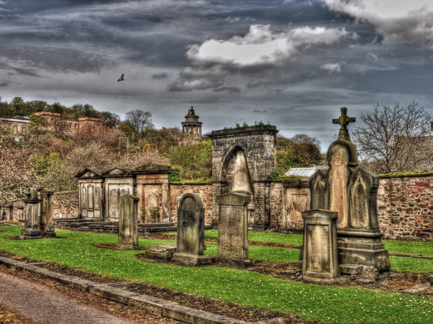 Обои картинки фото scotland, cemetary, города, другое