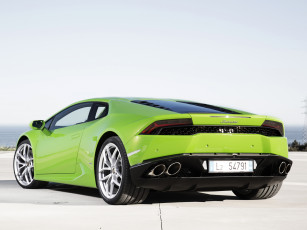 Картинка автомобили lamborghini lb724 lp 610-4 huracаn зеленый 2014г