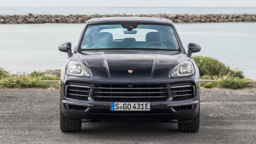 Картинка porsche+cayenne+e-hybrid+2019 автомобили porsche cayenne e-hybrid 2019 чёрный