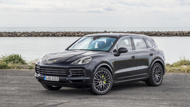 Обои картинки фото porsche cayenne e-hybrid 2019, автомобили, porsche, cayenne, e-hybrid, 2019, чёрный