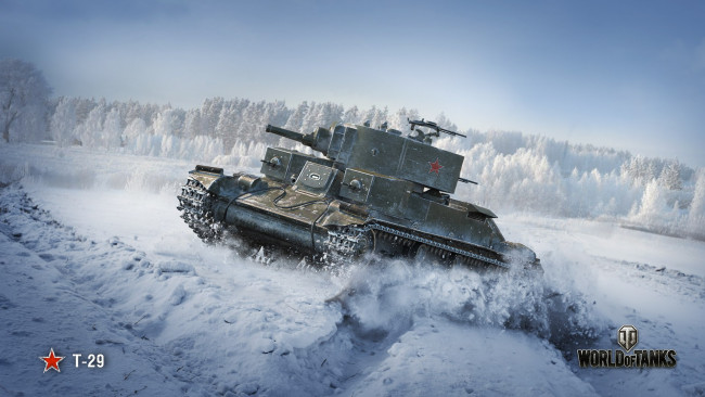 Обои картинки фото видео игры, мир танков , world of tanks, советский, танк, т-29, world, of, tanks, wot, wargaming