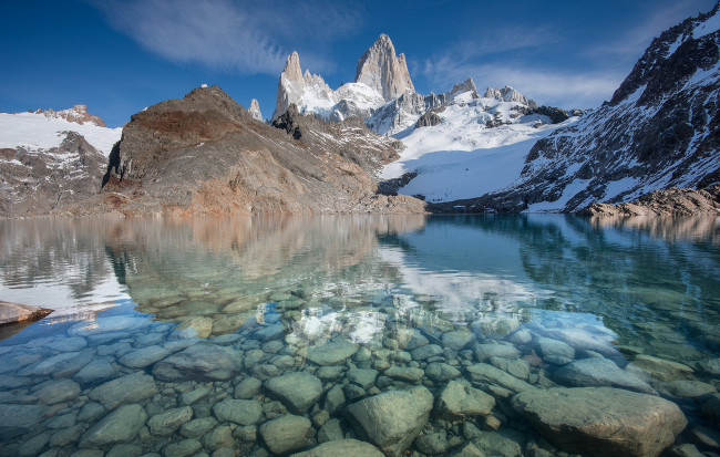 Обои картинки фото природа, горы, lago, de, los, tres, argentina