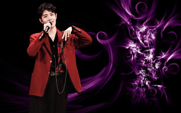 Картинка мужчины xiao+zhan актер певец микрофон