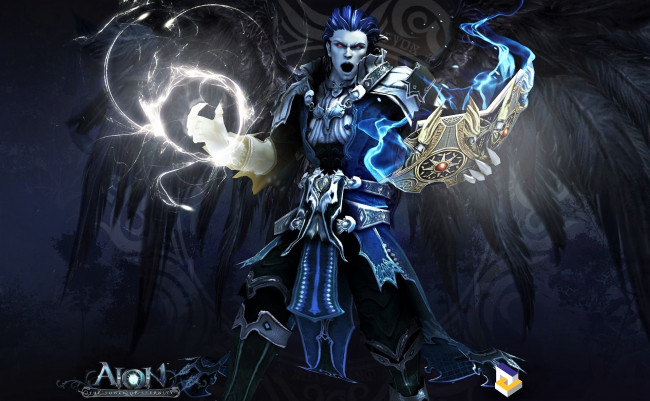 Обои картинки фото видео игры, aion,  the tower of eternity, колдун, магия