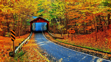 обоя cambron covered bridge, alabama, природа, дороги, cambron, covered, bridge