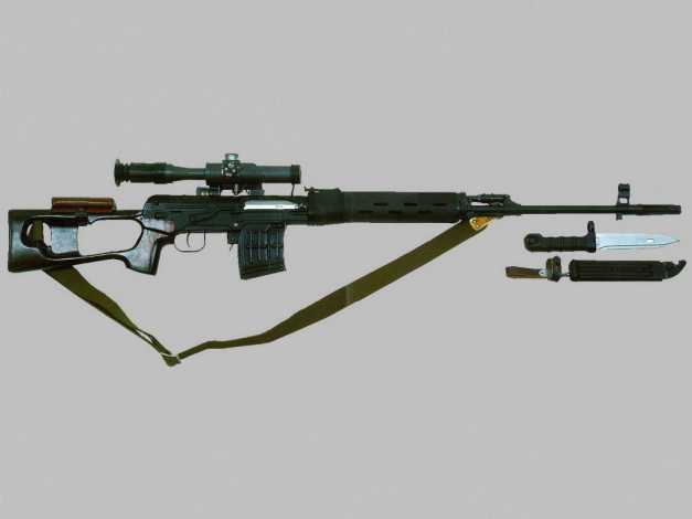 Обои картинки фото снайперская, винтовка, драгунова, свд, оружие, винтовки, прицеломприцелы