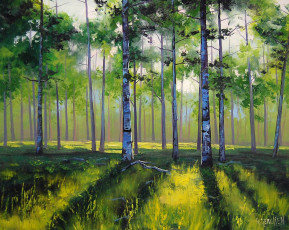 Картинка graham gercken рисованные деревья лес