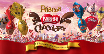 Картинка бренды nestle шоколад праздник фейерверк конфеты