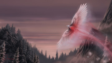 Картинка фэнтези существа snow phoenix