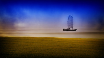 Картинка within dream корабли Яхты море побережье парусник горизонт
