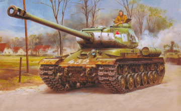 Картинка рисованные армия ркка иосиф сталин ис-122 белый медведь ис-2 тяжелый танк