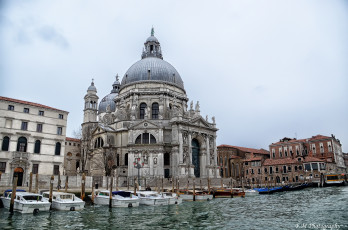 обоя города, венеция, италия, собор, канал, лодки