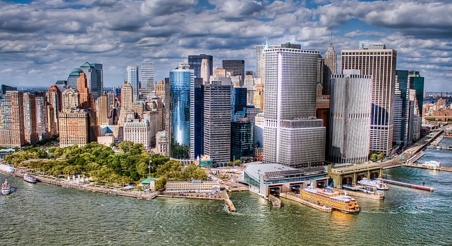 Обои картинки фото города, нью, йорк, сша, манхэттен, небоскребы