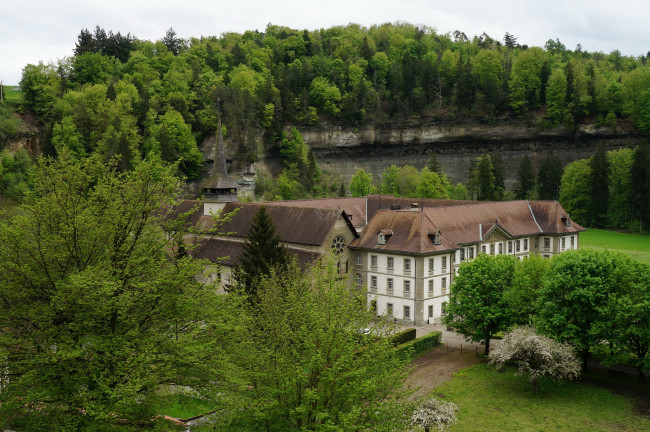 Обои картинки фото abbaye, hauterive, швейцария, города, католические, соборы, костелы, аббатства, монастырь, ландшафт