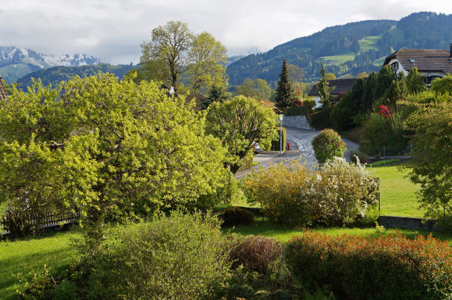 Обои картинки фото gruyere, switzerland, города, пейзажи, дома, улица, пейзаж