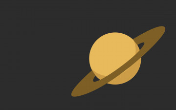 Картинка рисованные минимализм кольца астрономия сатурн планета
