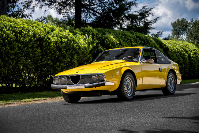 Обои картинки фото alfa romeo junior zagato, автомобили, alfa romeo, выставка, автошоу, автопробег