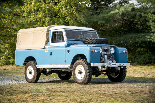 Обои картинки фото land rover series ii pickup, автомобили, land-rover, автошоу, выставка, автопробег