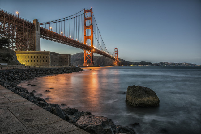 Обои картинки фото fort point | san francisco | usa, города, сан-франциско , сша, мост