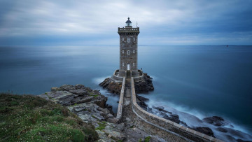 Картинка природа маяки франция маяк керморван бретань