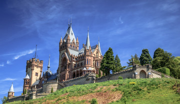 Картинка schloss+drachenburg города замки+германии замок