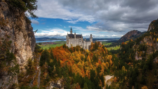 Обои картинки фото города, замок нойшванштайн , германия, neuschwanstein, castle