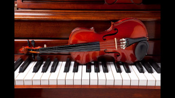 обоя музыка, -музыкальные инструменты, клавиши, скрипка