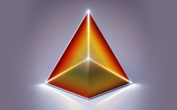 Картинка 3д+графика абстракция+ abstract треугольник пирамида объем грань абстракция