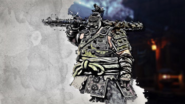Картинка видео+игры for+honor оружие маска доспехи самурай